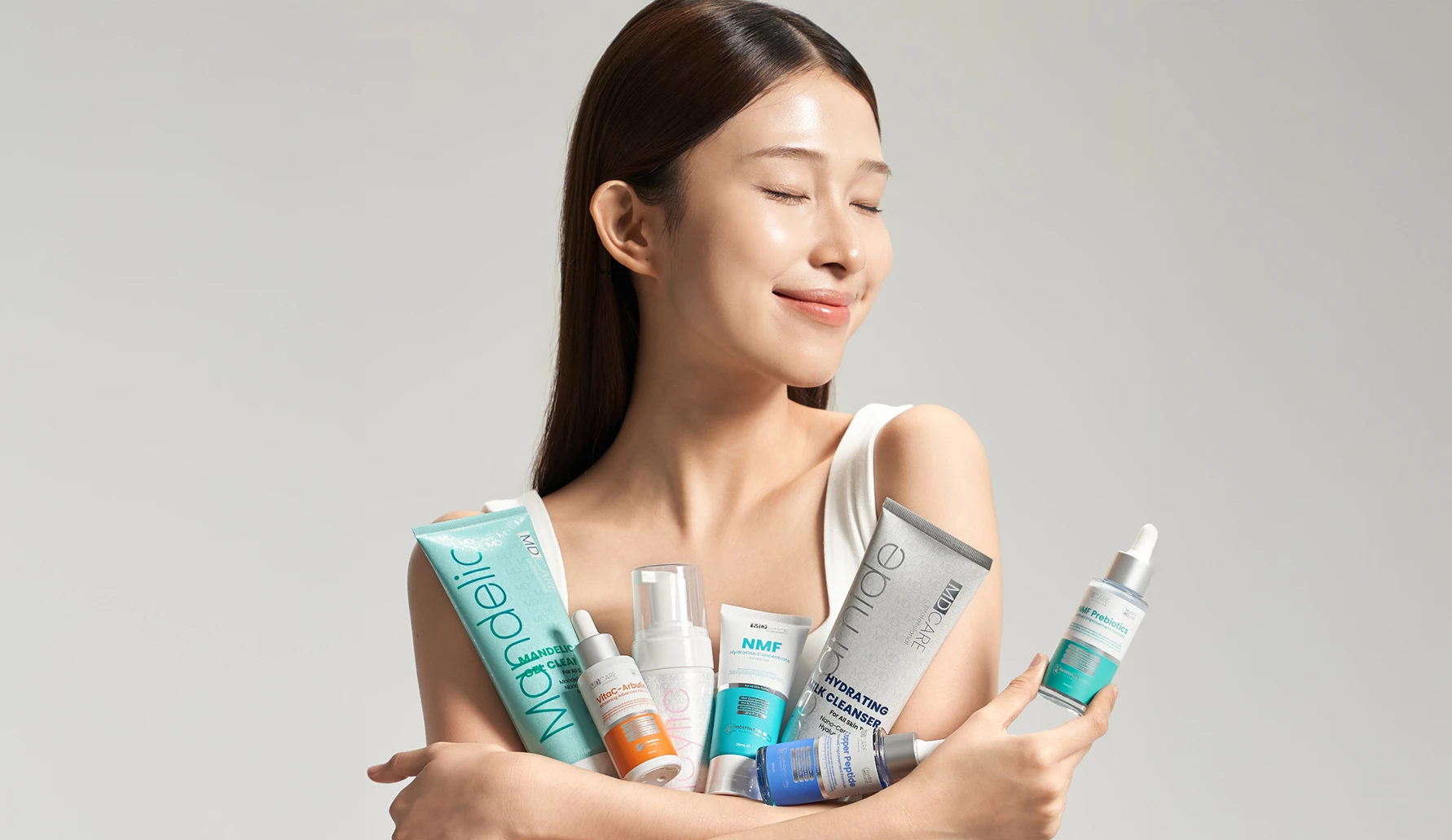 MD Care Products with Model