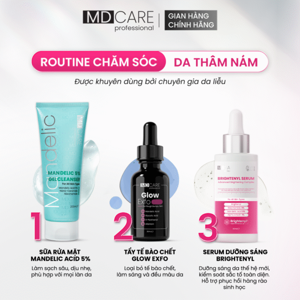 Routine chăm sóc da thâm nám